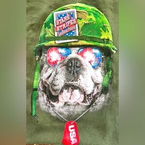 Military Dog Graphic T-Shirt